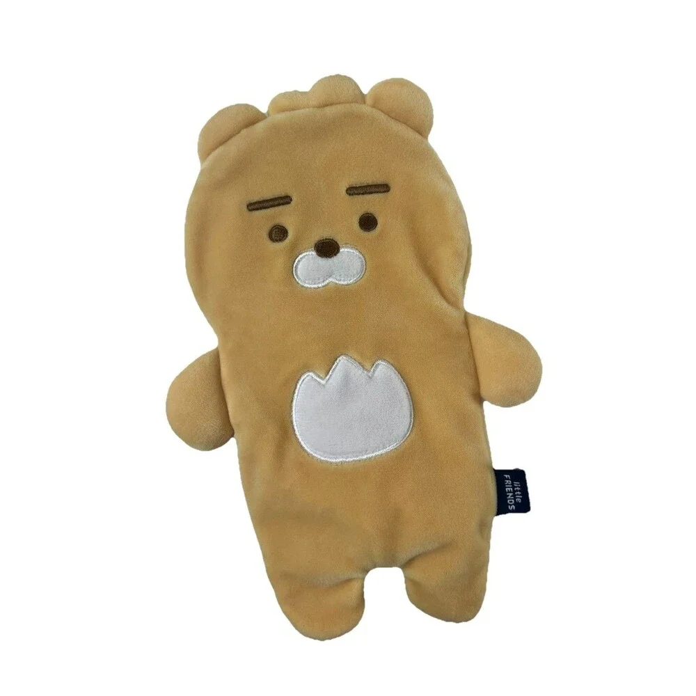Kakao Ryan Little Friends Pencil Case Zipper Pouch Baby Ryan Bear Soft Plush Zip
